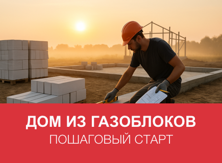 Дом из газоблоков: пошаговый старт