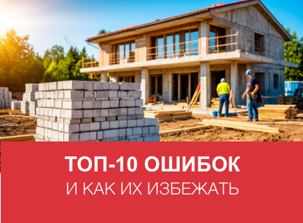 Топ-10 ошибок при строительстве из газоблоков и как их избежать